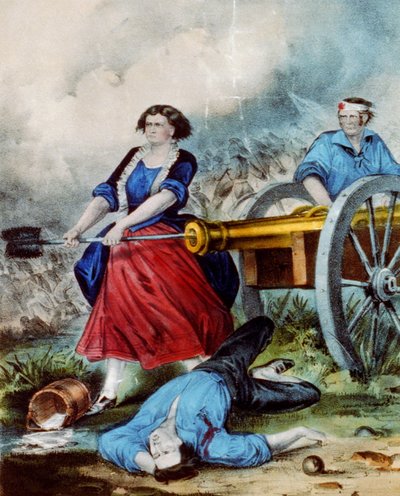 Molly Pitcher, 1876 von N. and Ives, J.M. Currier